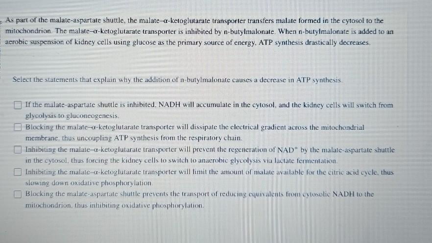 Which Statement Regarding The Skin Is Accurate Solved As part of the malate-aspartate shuttle, the | Chegg.com