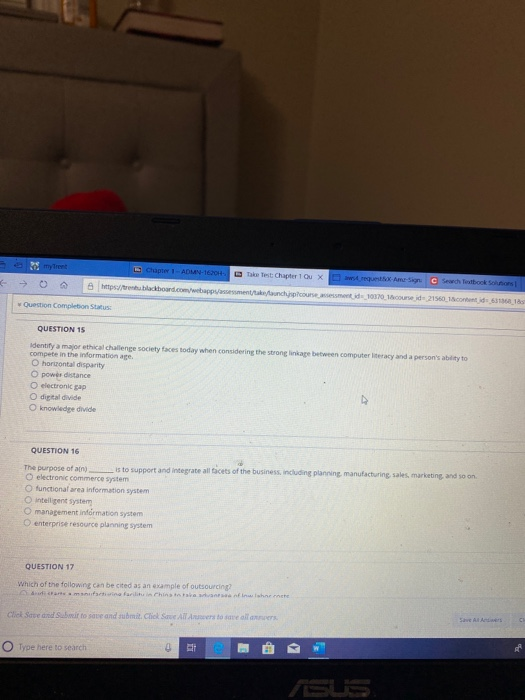 Chapter 1 - ADMIN-160H Tak Test Chapter 10 X w request → Ami c 0 Search Testock Soon https://reblackboard.com/ m unche d 101