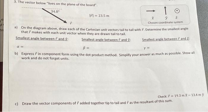 Solved 3. The vector below 