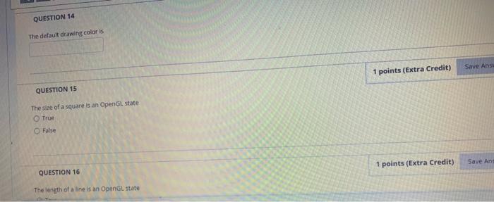 Solved 14 15 16 Question Completion Status: 11 12 3 points | Chegg.com