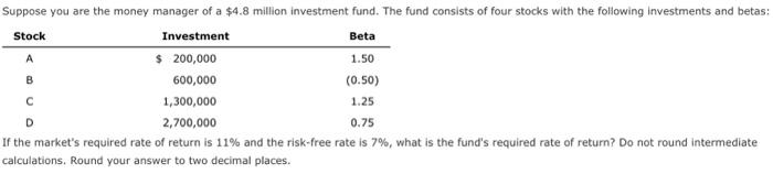 If the market's required rate of return is 11% and | Chegg.com