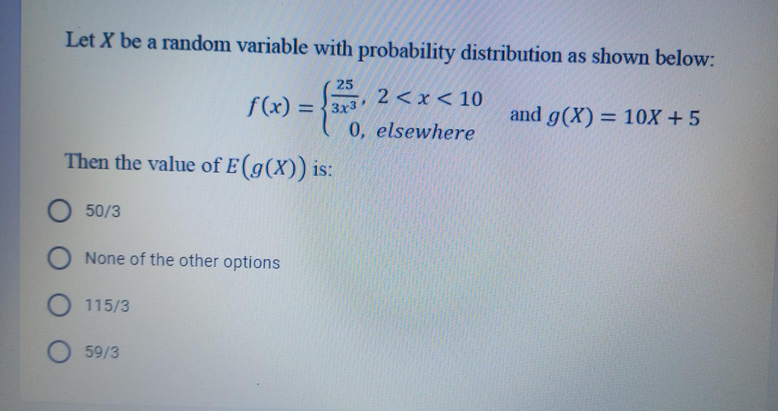 Solved Let X be a random variable with probability | Chegg.com