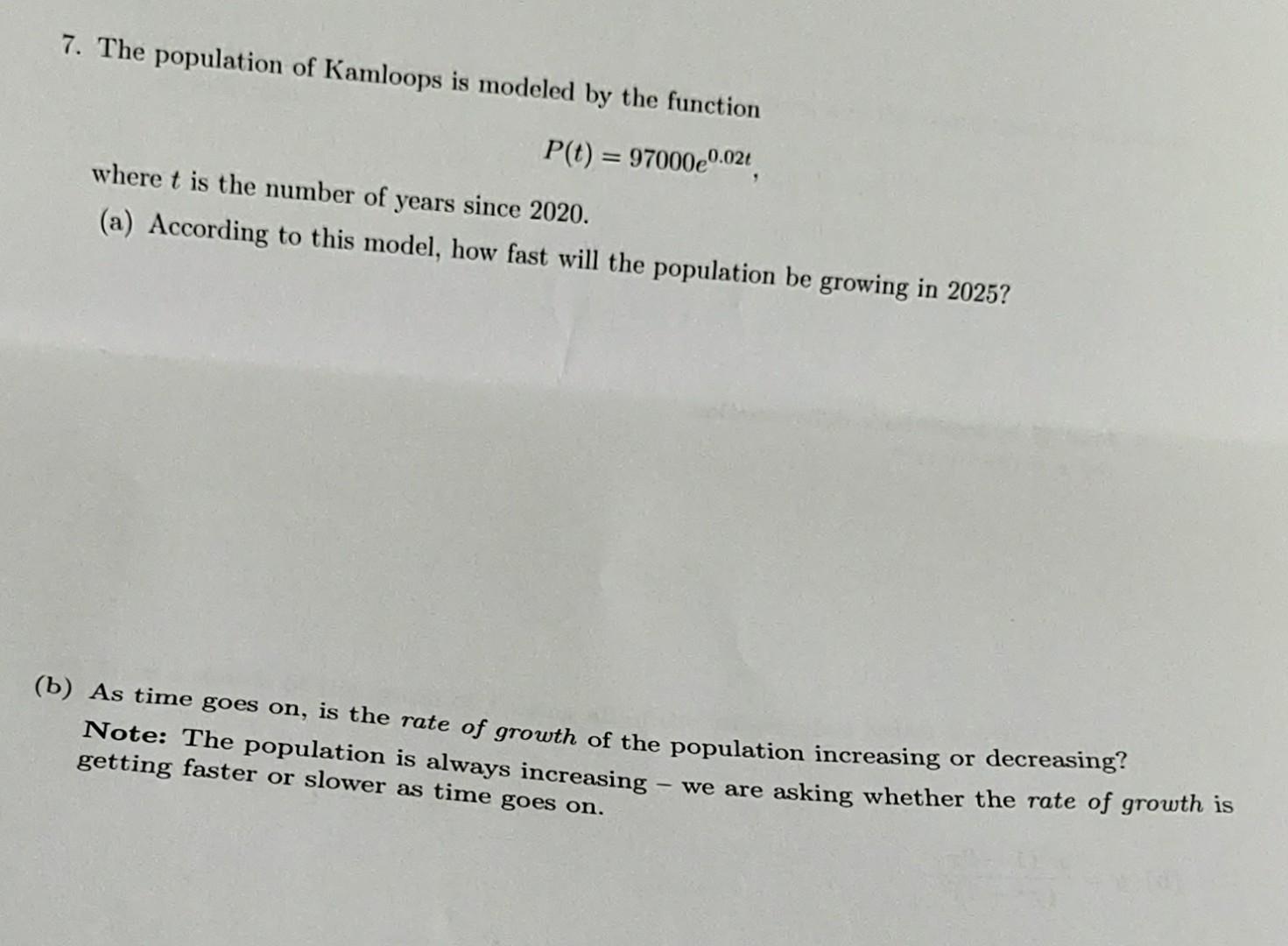 Population of Kamloops