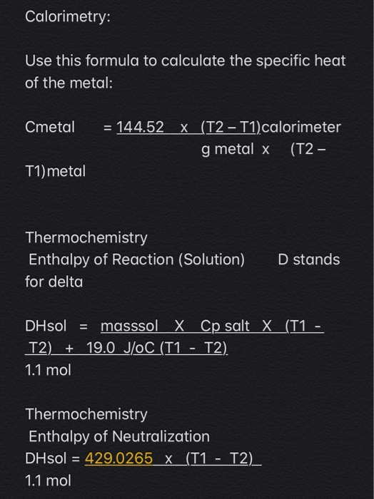 Report Measurement of Specific Heat 2 Mass of metal