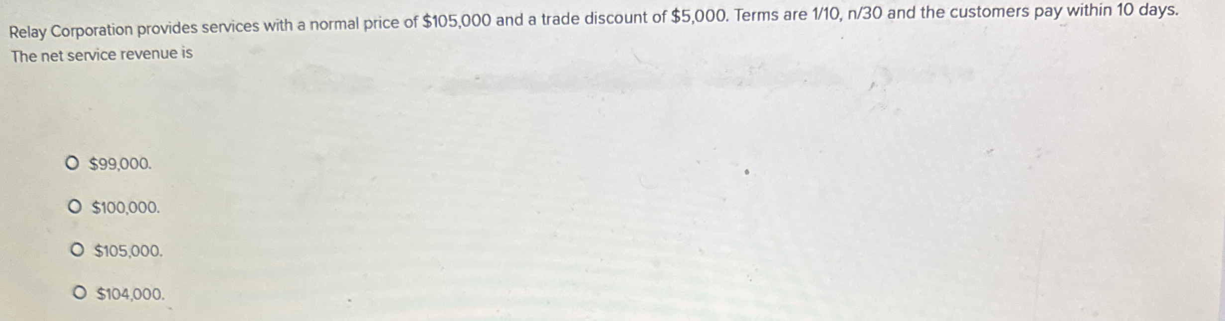 Solved Relay Corporation provides services with a normal