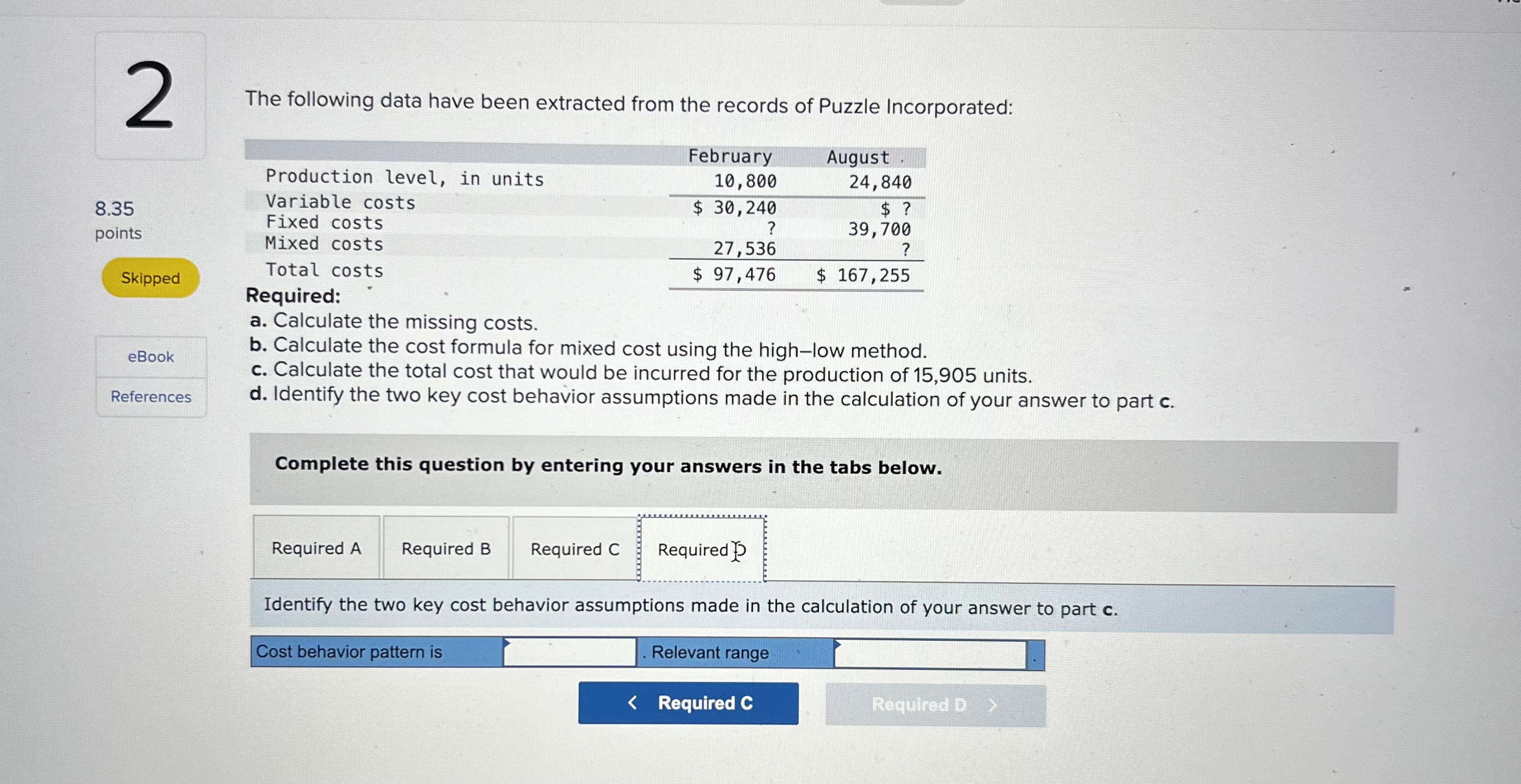 Solved The following data have been extracted from the | Chegg.com