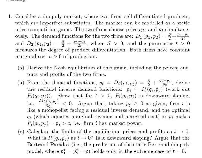 solved-1-consider-a-duopoly-market-where-two-firms-sell-chegg