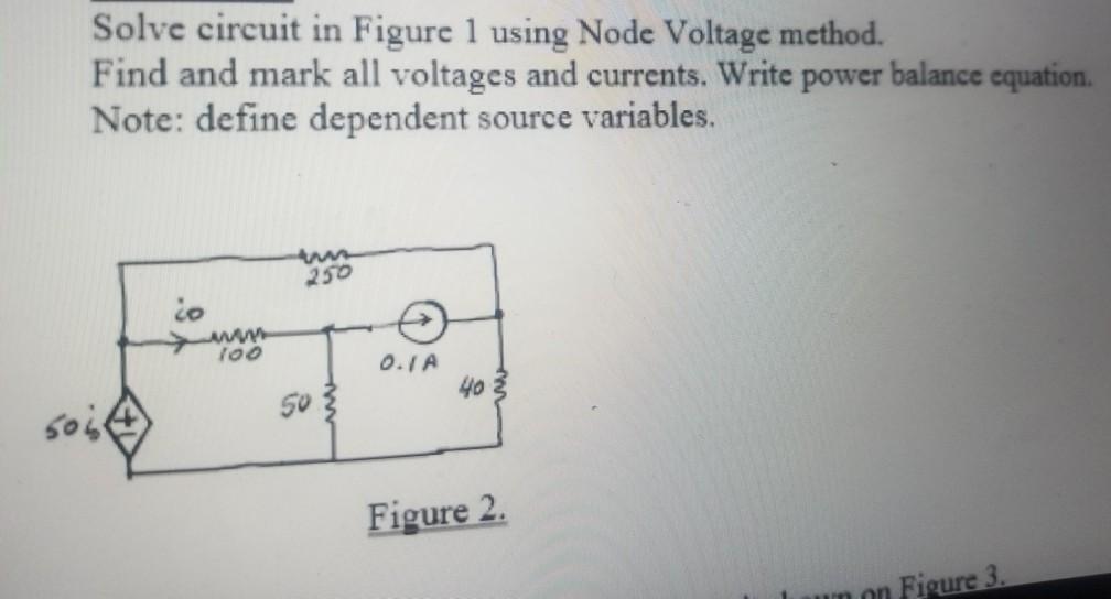 Solved Solve circuit in Figure 1 using Node Voltage method. | Chegg.com