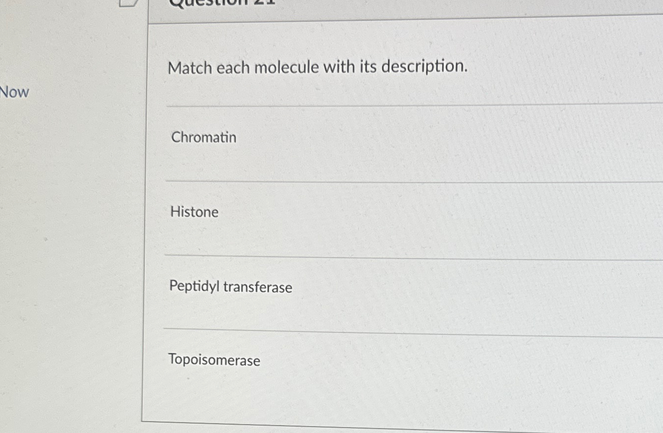 Solved Match each molecule with its | Chegg.com