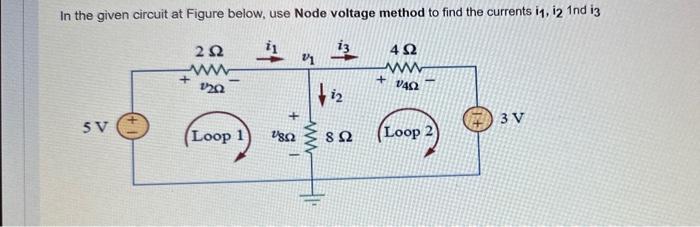 Solved In the given circuit at Figure below, use Node | Chegg.com