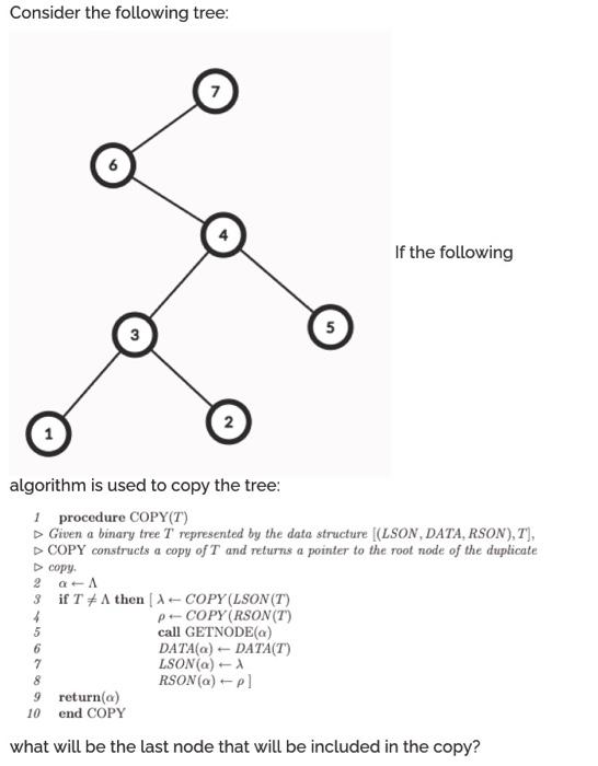 Solved Given the following algorithm in looking for the | Chegg.com