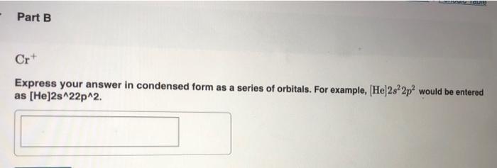 Solved Part A Cr Express your answer in condensed form as a | Chegg.com