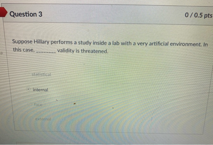 Solved Question 2 0/0.5 pts Which of the following is true | Chegg.com