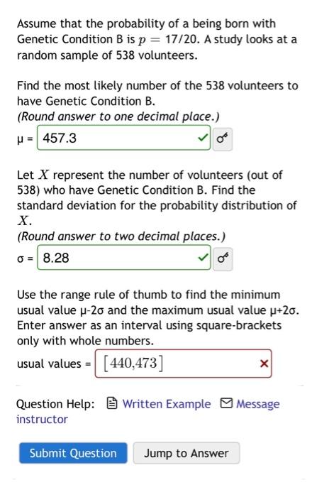 Solved Assume that the probability of a being born with | Chegg.com