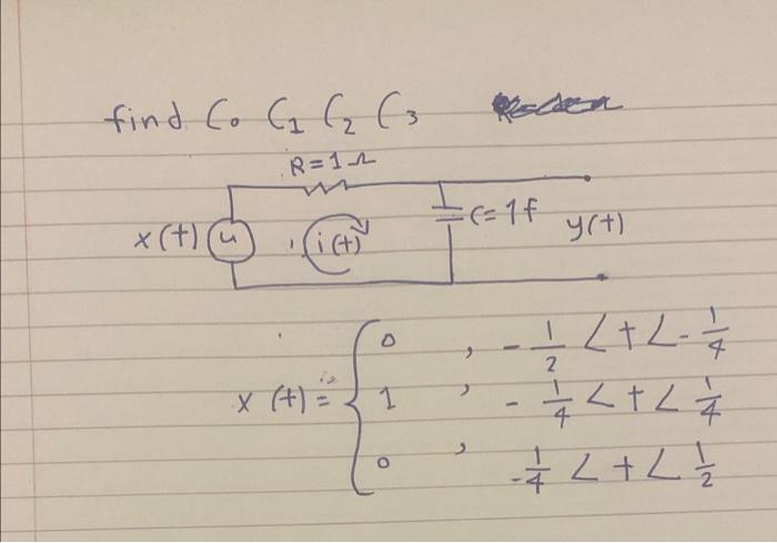 find \( C_{0} C_{1} C_{2} C_{3} \) \[ x(+)=\left\{\begin{array}{ll} 0 & ,-\frac{1}{2}<t<-\frac{1}{4} \\ 1 & ,-\frac{1}{4}<t<\