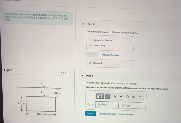 Solved A rectangular loop of wire is placed next to a | Chegg.com