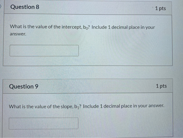 Solved 미 Use the following data for Questions 6 - 10: X Y 1 | Chegg.com