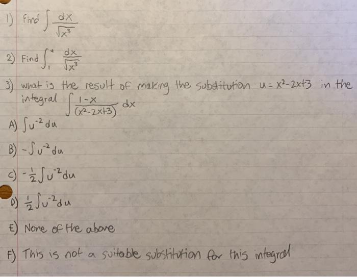 Solved D Find Ax Dx 1 X 2 Find 0 3 What Is The Re Chegg Com