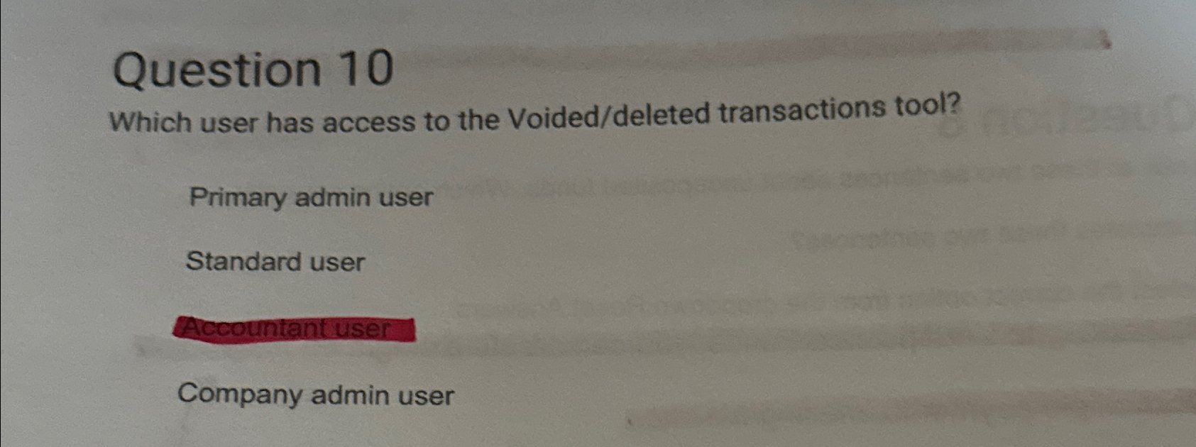 Which User Has Access To The Voided Deleted Transactions Tool