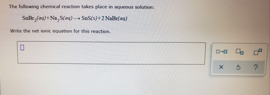 Solved The following chemical reaction takes place in | Chegg.com