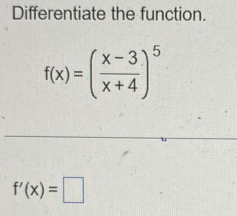 solved-differentiate-the-function-f-x-x-3x-4-5f-x-chegg