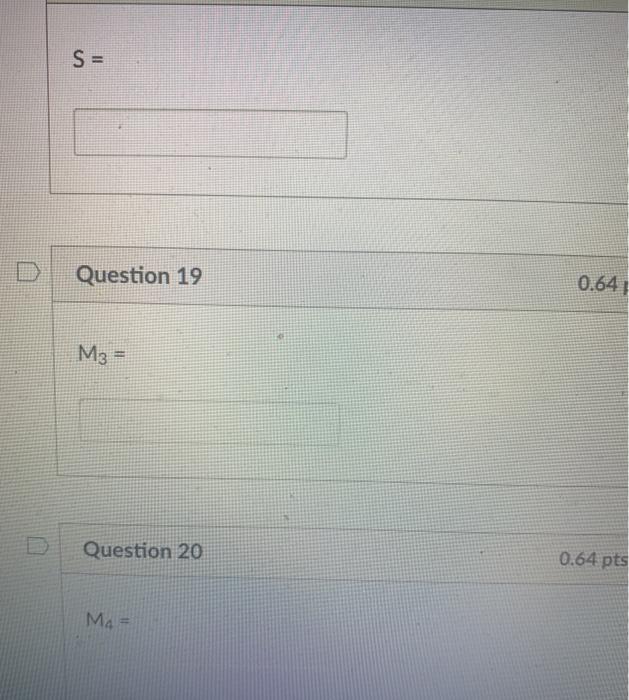 Solved Use the following Data Set to Answer Questions 12 - | Chegg.com