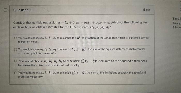 Solved Consider The Multiple Regression | Chegg.com