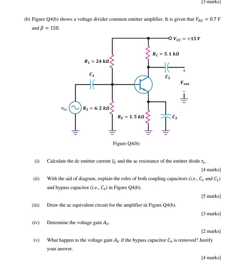 Solved (b) Figure Q4(b) Shows A Voltage Divider Common | Chegg.com