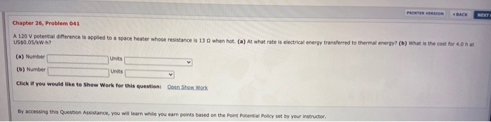 Solved PRINTER VERSION BACK NEXT Chapter 26, Problem 041 A | Chegg.com
