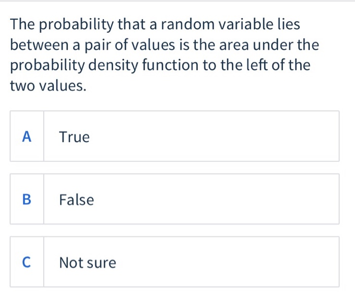 Solved The probability that a random variable lies between a | Chegg.com