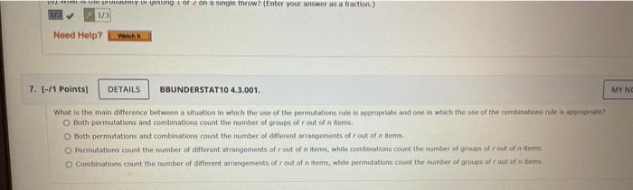 Solved BBUNDERSTAT104.3.001. What is the main difference | Chegg.com