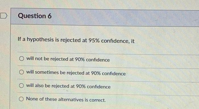 hypothesis be rejected