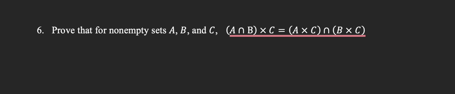 Solved Prove That For Nonempty Sets A,B, ﻿and | Chegg.com