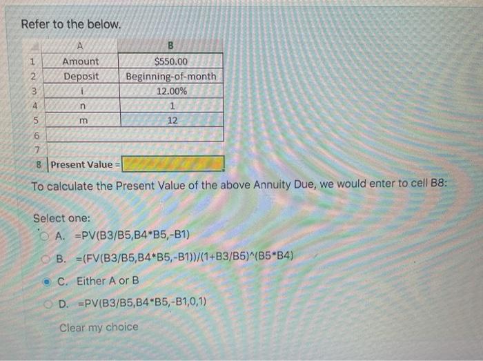 Solved Refer To The Below 1 A Amount Deposit 2 3 4 5 B Chegg Com