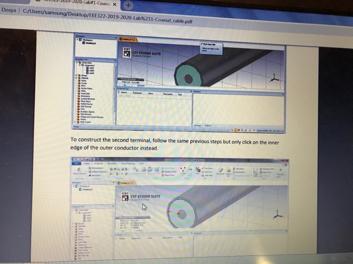 CST STUDIO SUITE Lab 1 Transmission Line