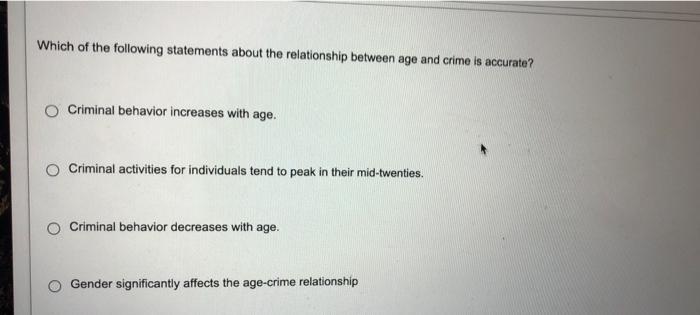 age and crime relationship