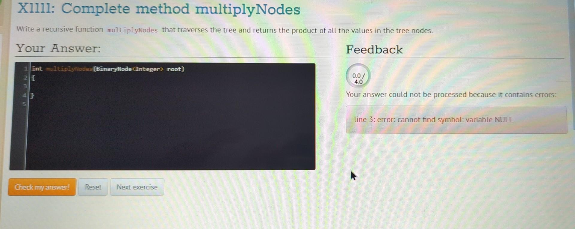 Solved Write a recursive function multiplynodes that | Chegg.com