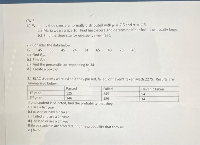 solved-cw-3-1-women-s-shoe-sizes-are-normally-distributed-chegg