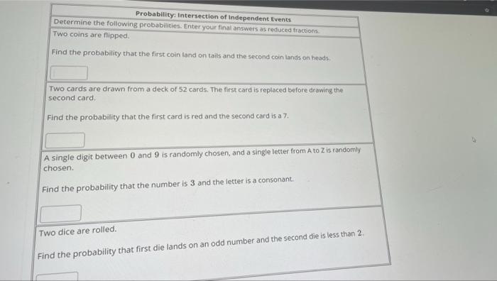 Solved Probability: Intersection Of Independent Events | Chegg.com