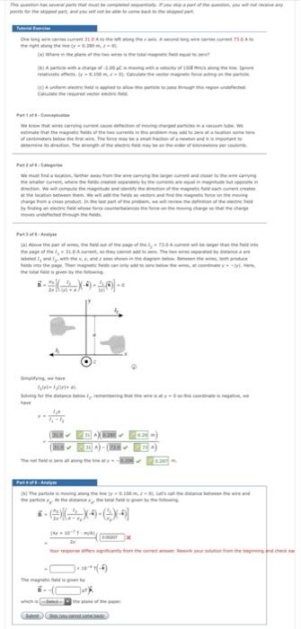 Solved One long wire carries current 31.0 A to the left | Chegg.com