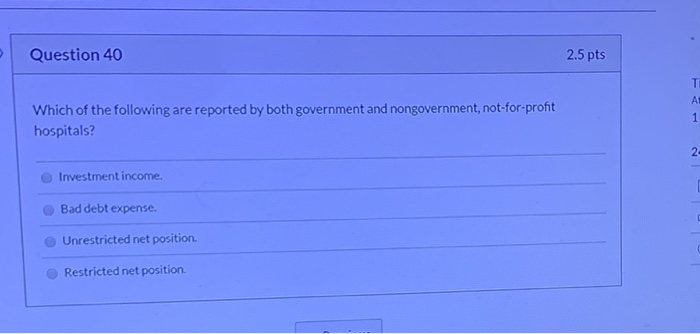 Solved Question 40 2.5 pts Which of the following are | Chegg.com