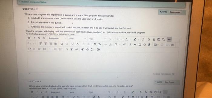 Solved QUESTION 2 4 point Write a Java program that | Chegg.com