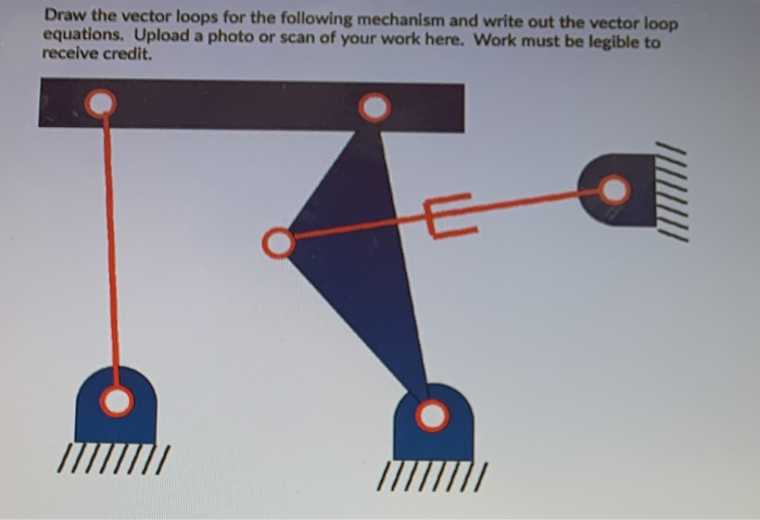Solved Draw the vector loops for the following mechanism and | Chegg.com