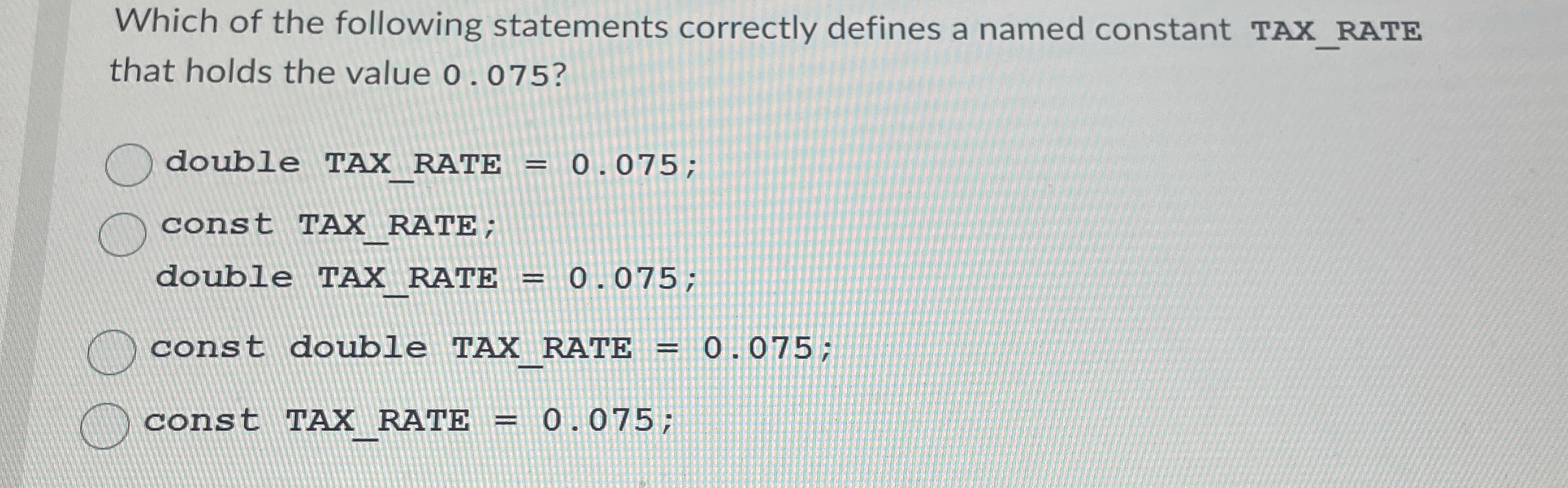 Solved Which of the following statements correctly defines a | Chegg.com