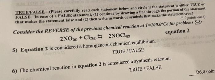 Solved TRUE/FALSE - (Please carefully read each statement | Chegg.com