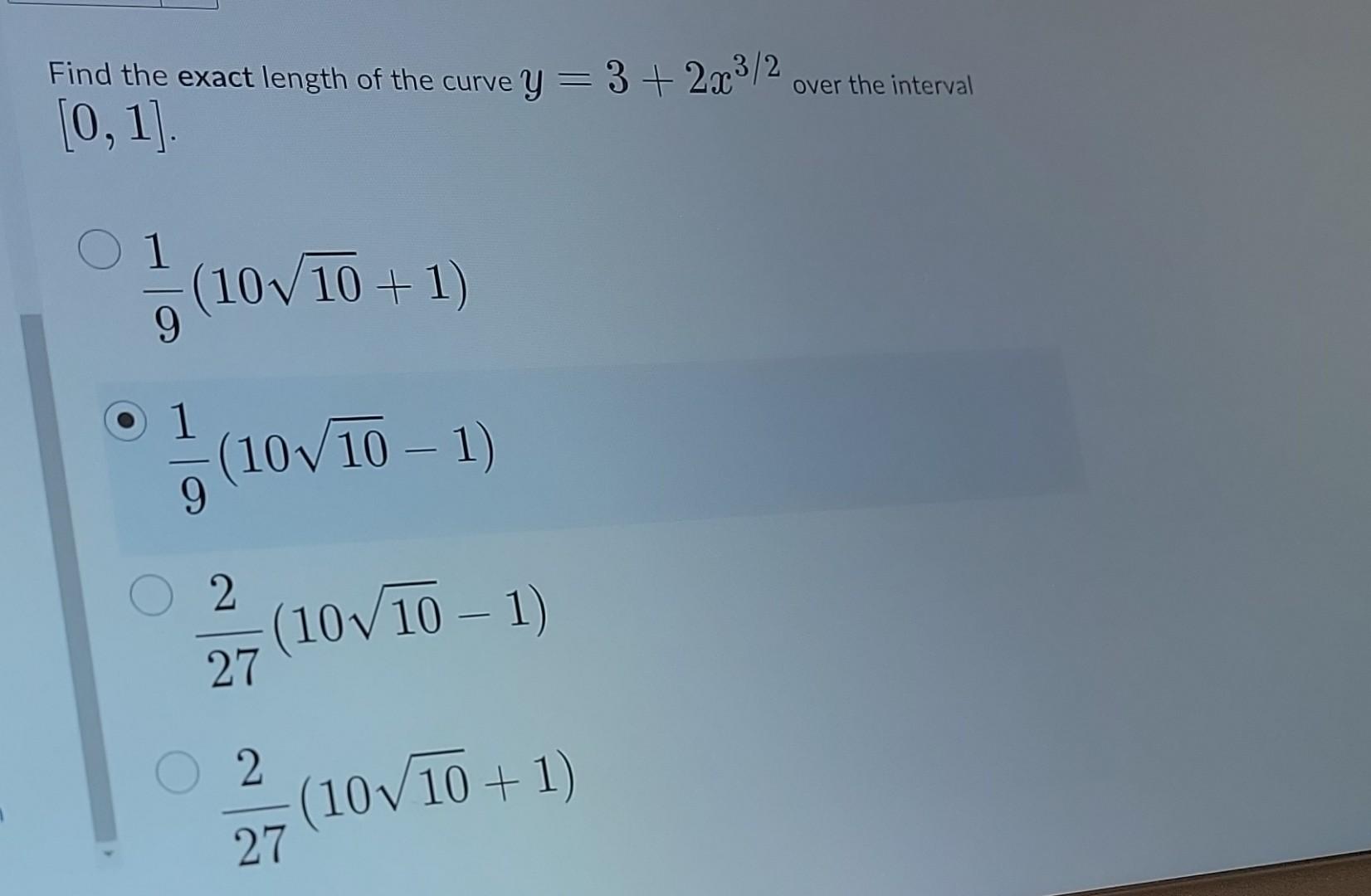 solved-find-the-exact-length-of-the-curve-y-3-2x3-2-over-the-chegg