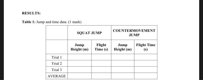 1. When ready, jump as high as possible using the SJ | Chegg.com