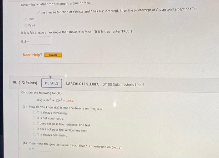 Solved Determine whether the statement is true or false. If | Chegg.com