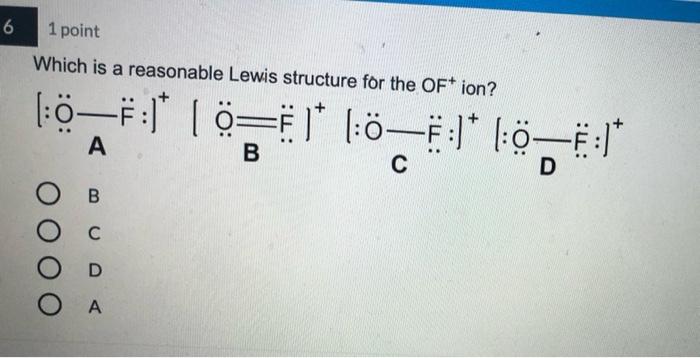 Solved 1 point In the Lewis structure of the carbonate | Chegg.com