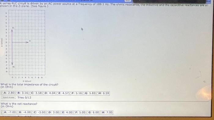 Solved A series RLC Circuit is driven by an AC power source | Chegg.com